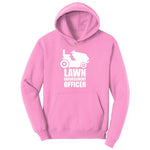Lawn Enforcement Officer No Badge Version Ladies Hoodie - Candy Pink