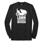 Lawn Enforcement Officer No Badge Version Long Sleeve Tee - Jet Black