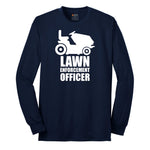 Lawn Enforcement Officer No Badge Version Long Sleeve Tee - Navy