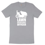 Lawn Enforcement Officer No Badge Version Short Sleeve Tee - Athletic Heather Grey