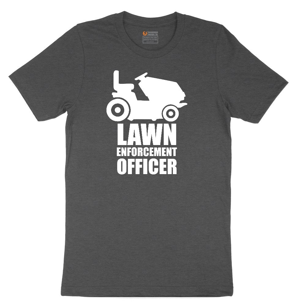 Lawn Enforcement Officer No Badge Version Toddler Short Sleeve Tee - Dark Heather Grey