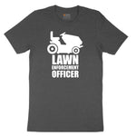 Lawn Enforcement Officer No Badge Version Toddler Short Sleeve Tee - Dark Heather Grey