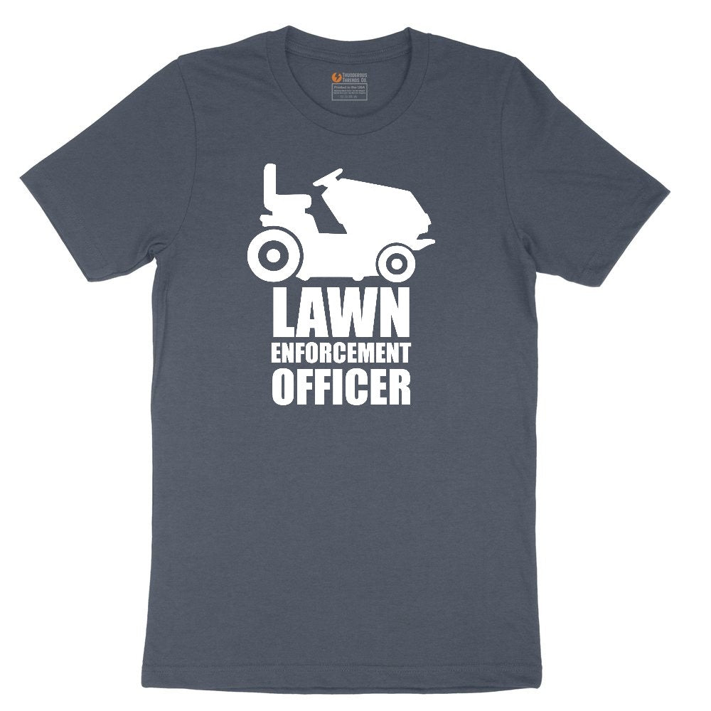 Lawn Enforcement Officer No Badge Version Toddler Short Sleeve Tee - Heather Navy
