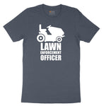 Lawn Enforcement Officer No Badge Version Toddler Short Sleeve Tee - Heather Navy