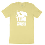 Lawn Enforcement Officer No Badge Version Toddler Short Sleeve Tee - Yellow