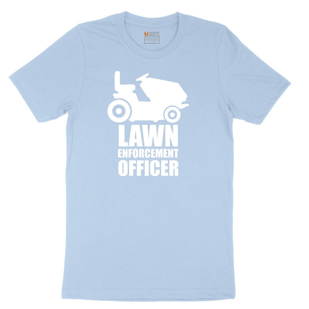 Lawn Enforcement Officer No Badge Version Youth Short Sleeve Tee - Light Blue