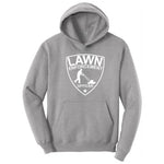 Lawn Enforcement Officer Push Mower Version Hoodie - Athletic Heather