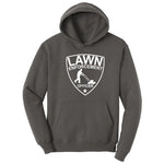Lawn Enforcement Officer Push Mower Version Hoodie - Charcoal