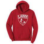 Lawn Enforcement Officer Push Mower Version Hoodie - Red
