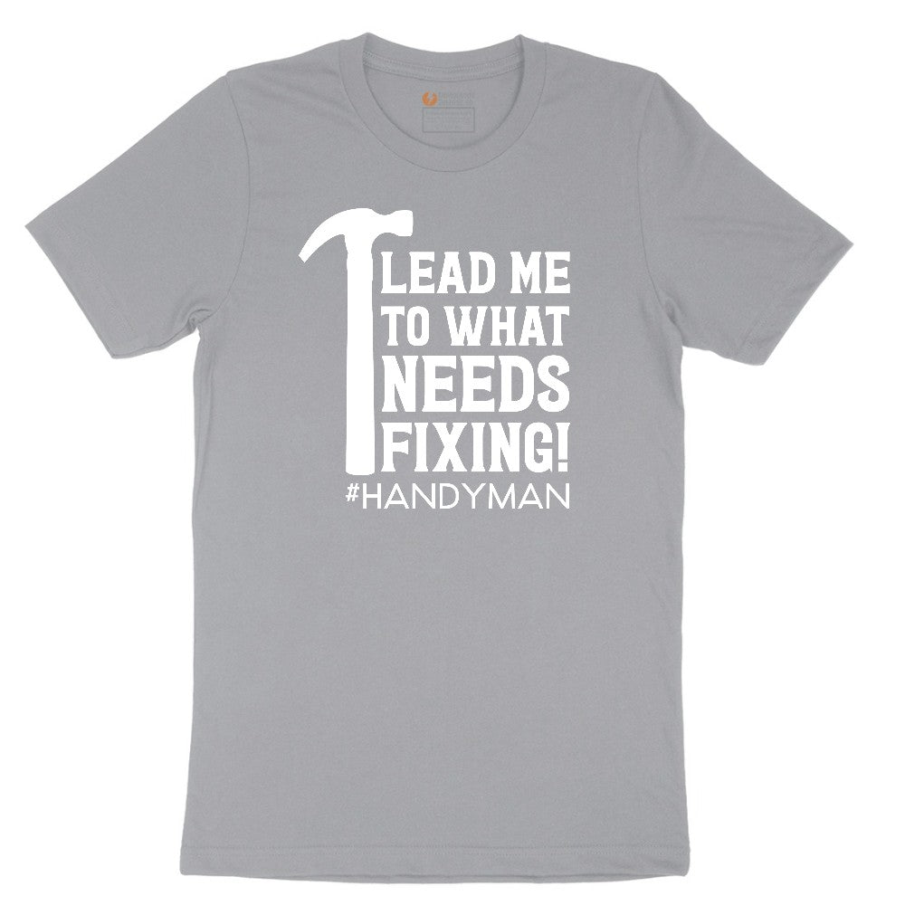 Lead Me to What Needs Fixing Short Sleeve Tee - Athletic Heather Grey
