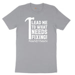Lead Me to What Needs Fixing Short Sleeve Tee - Athletic Heather Grey