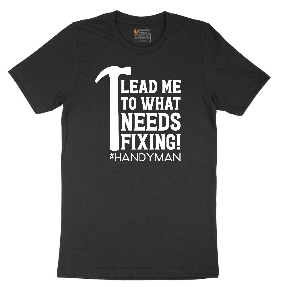 Lead Me to What Needs Fixing Short Sleeve Tee - Jet Black