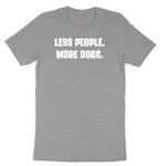 Less People More Dogs Ladies Short Sleeve Tee - Granite Heather