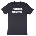 Less People More Dogs Short Sleeve Tee - Deep Navy