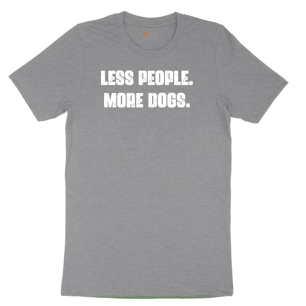 Less People More Dogs Toddler Short Sleeve Tee - Athletic Heather