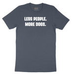 Less People More Dogs Toddler Short Sleeve Tee - Heather Navy