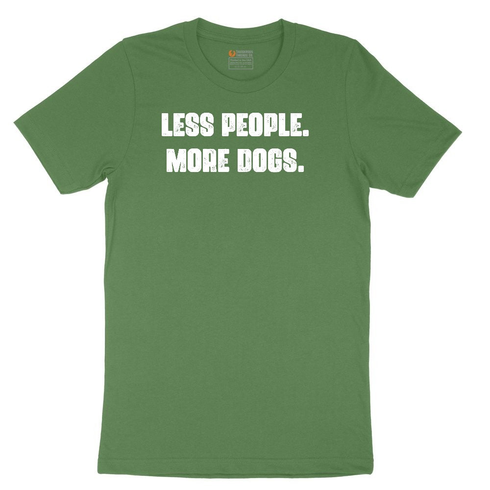 Less People More Dogs Youth Short Sleeve Tee - Athletic Kelly