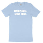 Less People More Dogs Youth Short Sleeve Tee - Light Blue