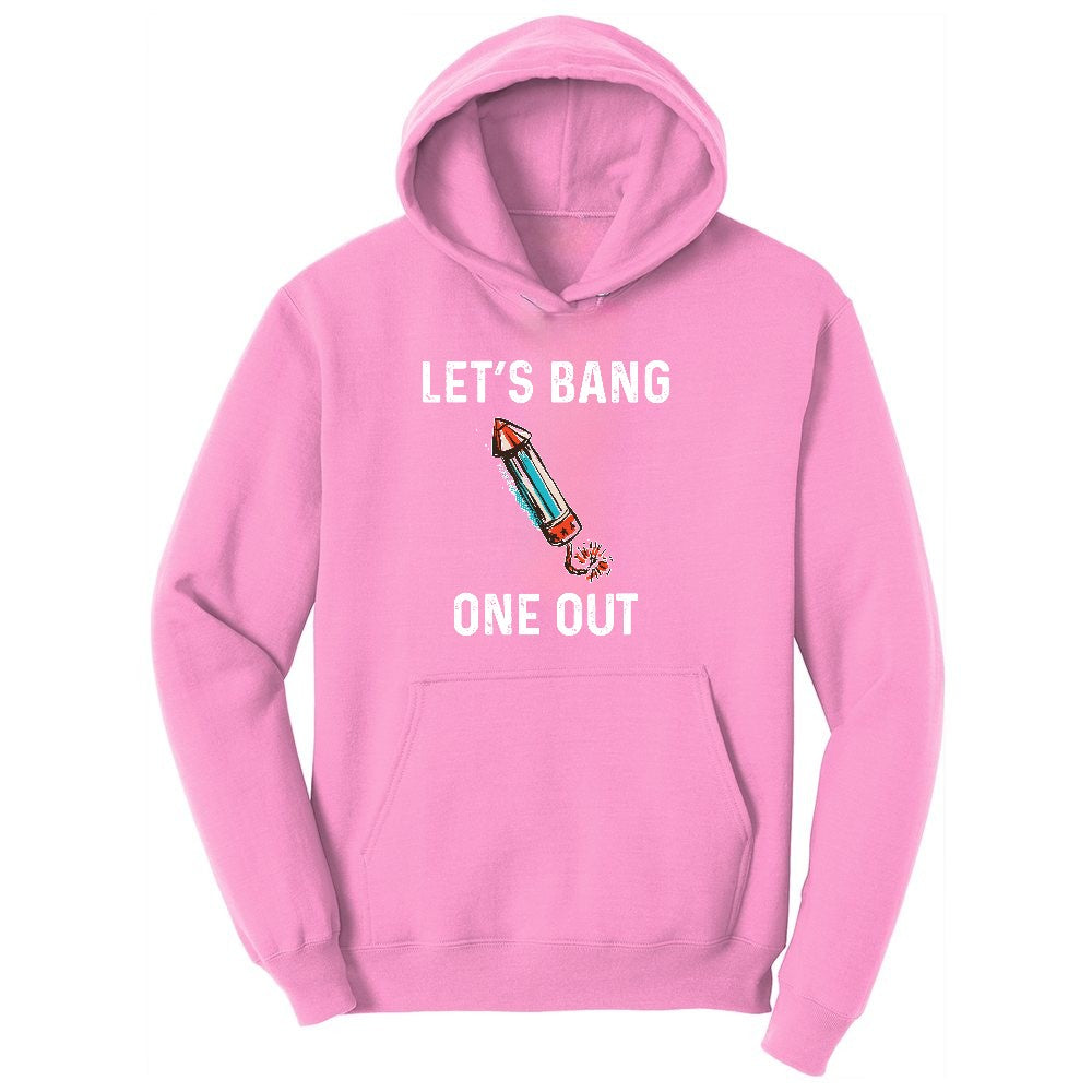 Lets Bang One Out Ladies Hoodie - Candy Pink