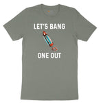 Lets Bang One Out Ladies Short Sleeve Tee - Bamboo Blackout