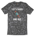 Lets Bang One Out Ladies Short Sleeve Tee - Black Leopard
