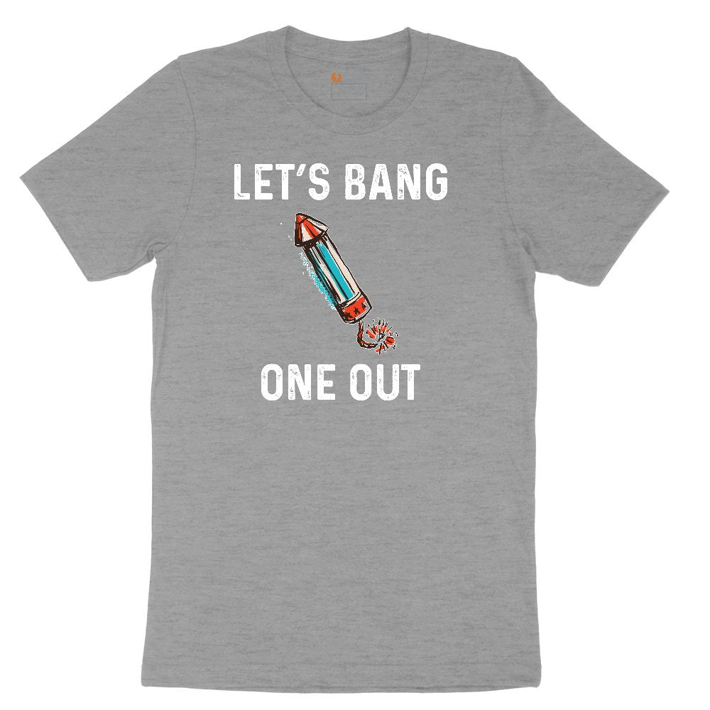 Lets Bang One Out Ladies Short Sleeve Tee - Granite Heather