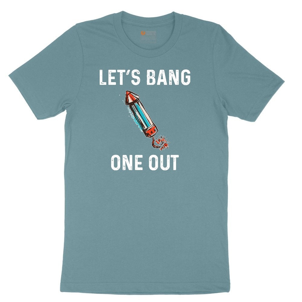 Lets Bang One Out Ladies Short Sleeve Tee - Surf Blackout