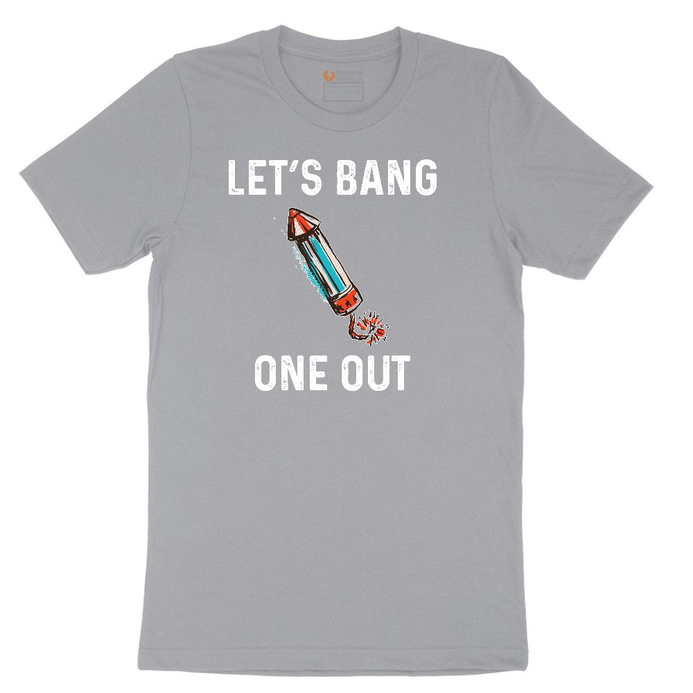 Lets Bang One Out Short Sleeve Tee - Athletic Heather Grey