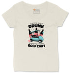 Lets Get Drunk and Drive the Golf Cart Ladies Curvy Tee - Natural Heather
