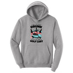 Lets Get Drunk and Drive the Golf Cart Ladies Hoodie - Athletic Heather