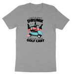 Lets Get Drunk and Drive the Golf Cart Ladies Short Sleeve Tee - Granite Heather