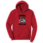 Lets Get Drunk and Drive the Golf Cart Hoodie - Red