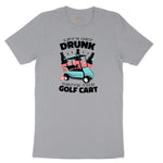 Lets Get Drunk and Drive the Golf Cart Short Sleeve Tee - Athletic Heather Grey