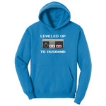 Leveled Up to Husband - Mens T-Shirt Ladies Hoodie - Sapphire
