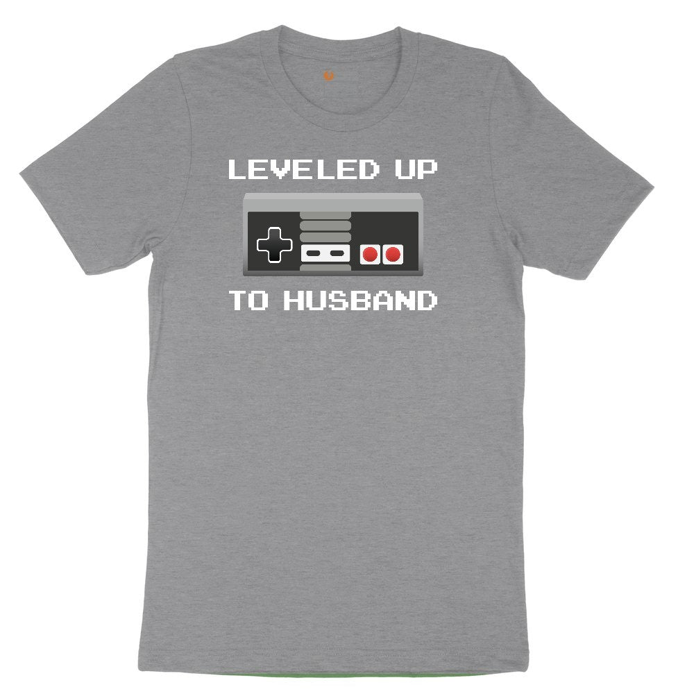 Leveled Up to Husband - Mens T-Shirt Toddler Short Sleeve Tee - Athletic Heather