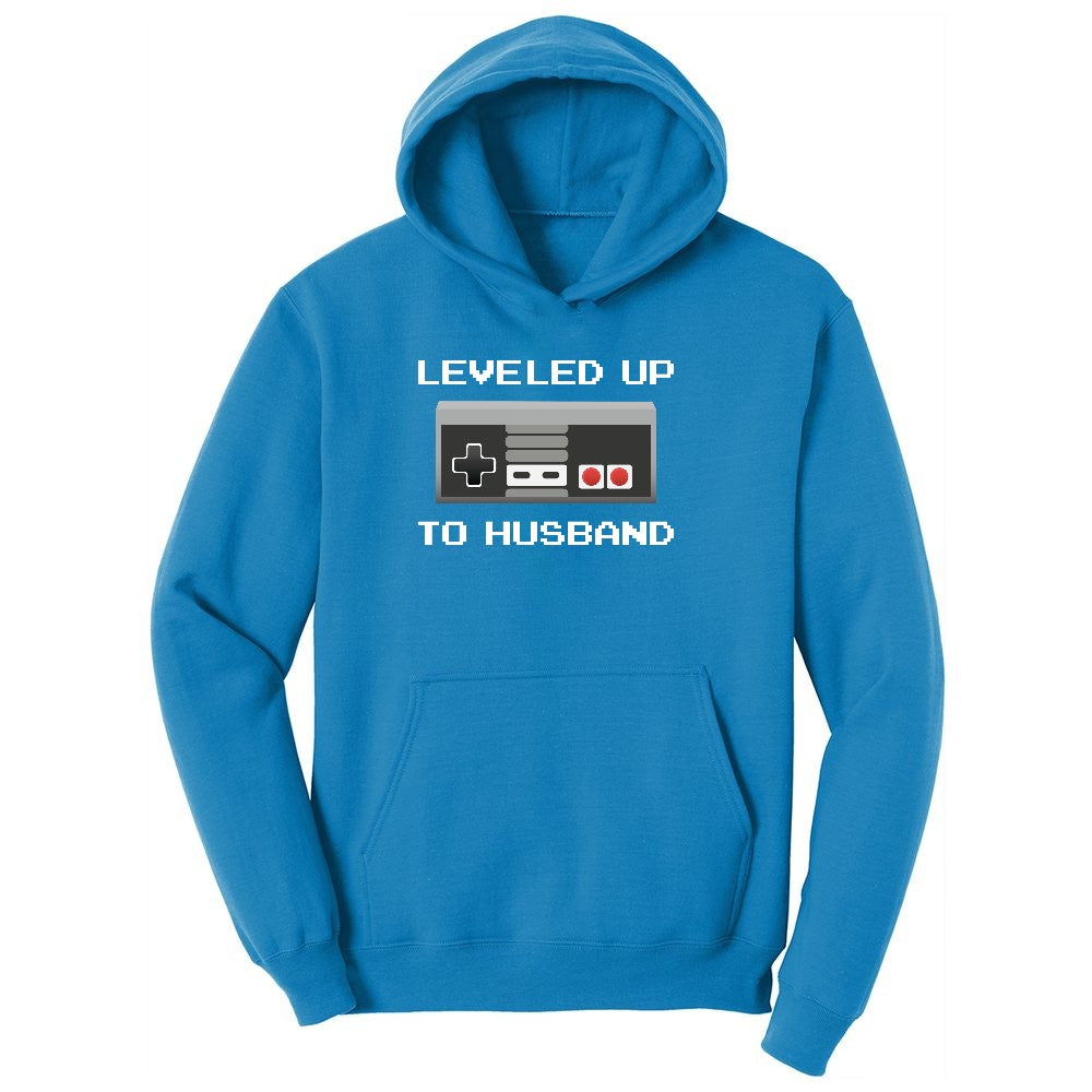 Leveled Up to Husband - Mens T-Shirt Youth Hoodie - Sapphire