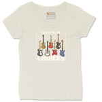 Life if Full of Important Choices Guitar Version Ladies Curvy Tee - Natural Heather