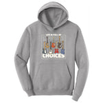 Life if Full of Important Choices Guitar Version Hoodie - Athletic Heather