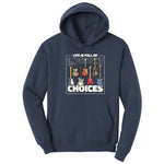 Life if Full of Important Choices Guitar Version Hoodie - Navy