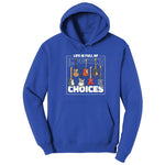 Life if Full of Important Choices Guitar Version Hoodie - True Royal
