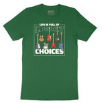 Life if Full of Important Choices Guitar Version Short Sleeve Tee - Athletic Kelly