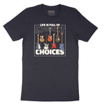 Life if Full of Important Choices Guitar Version Short Sleeve Tee - Deep Navy