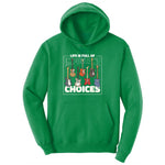 Life if Full of Important Choices Guitar Version Youth Hoodie - Kelly Green