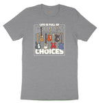 Life if Full of Important Choices Guitar Version Youth Short Sleeve Tee - Athletic Heather