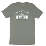 Life is Better at the Lake Ladies Short Sleeve Tee - Bamboo Blackout