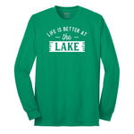 Life is Better at the Lake Long Sleeve Tee - Kelly Green