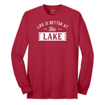Life is Better at the Lake Long Sleeve Tee - Red