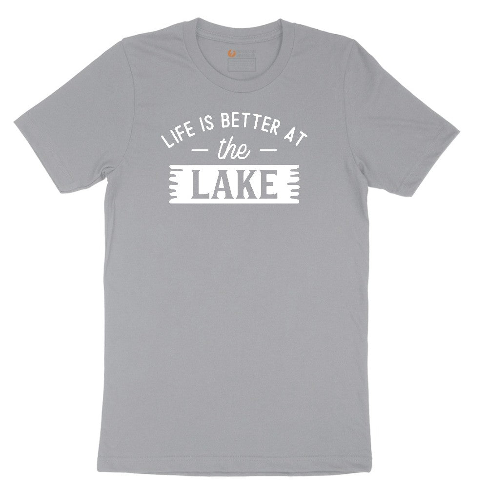 Life is Better at the Lake Short Sleeve Tee - Athletic Heather Grey