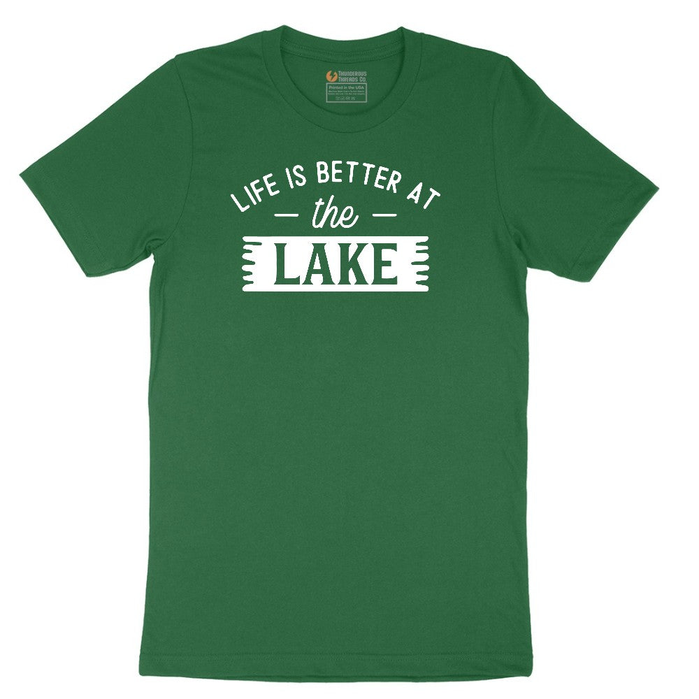 Life is Better at the Lake Short Sleeve Tee - Athletic Kelly