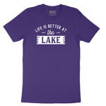 Life is Better at the Lake Short Sleeve Tee - Team Purple
